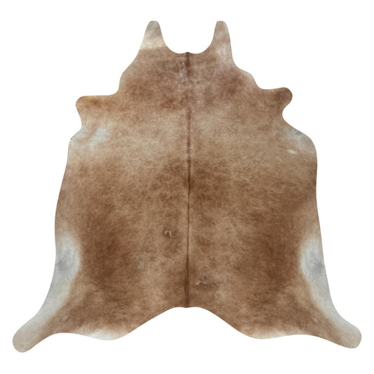 Natural Brazilian Cowhide Rug -  Chocolate & Ivory