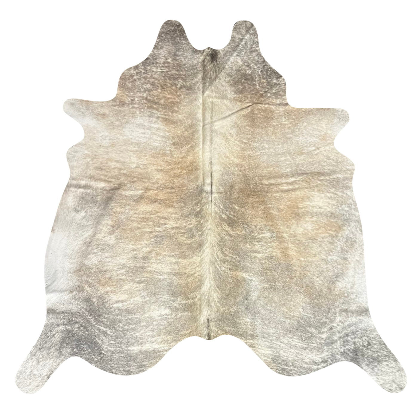 Natural Brazilian Cowhide Rug -  Ivory, Beige & Grey