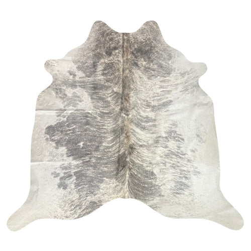 Natural Brazilian Cowhide Rug -  Ivory & Grey