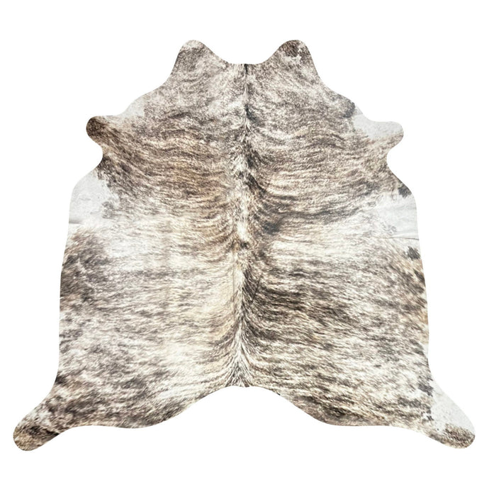 Natural Brazilian Cowhide Rug -  Ivory, Chocolate & Beige