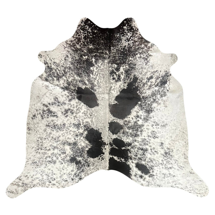 Natural Brazilian Cowhide Rug -  Ivory & Espresso