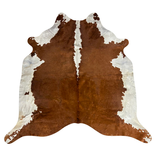Natural Brazilian Cowhide Rug -  Mocha & Ivory