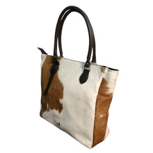 Load image into Gallery viewer, Tumbleweed Natural Cowhide Tote