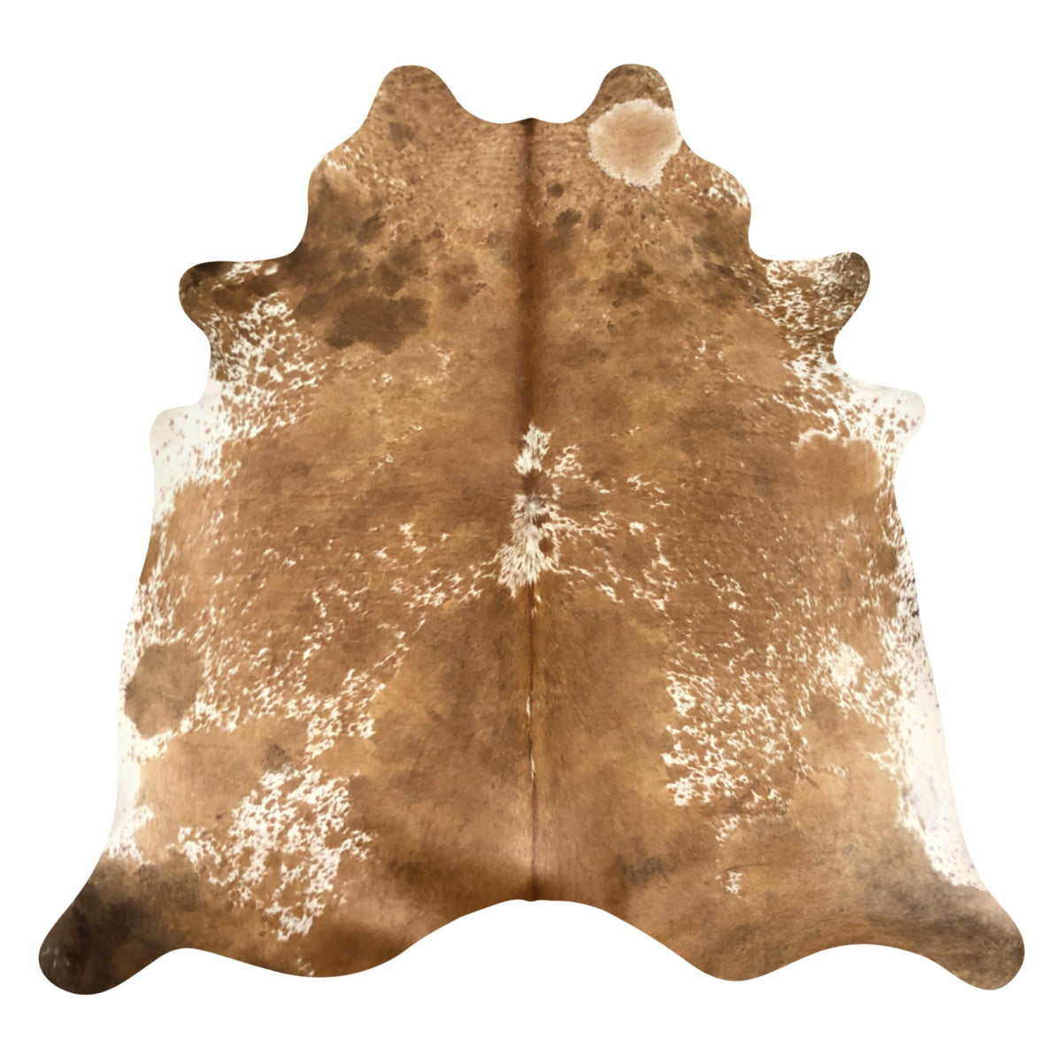 Natural Brazilian Cowhide Rug -  Mocha & Ivory