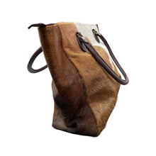 Load image into Gallery viewer, Tumbleweed Natural Cowhide Tote
