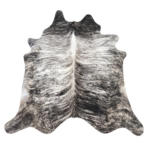 Natural Brazilian Cowhide Rug -  Espresso & Ivory