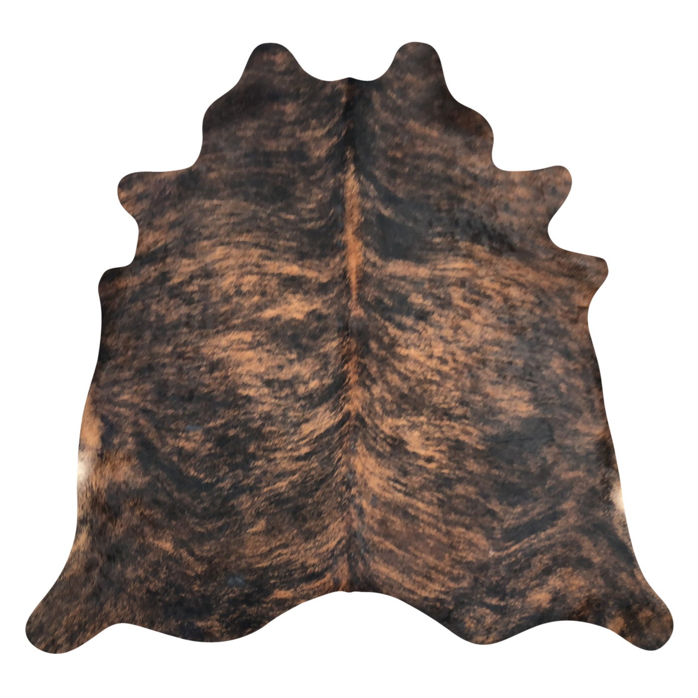 Natural Brazilian Cowhide Rug -  Espresso & Caramel