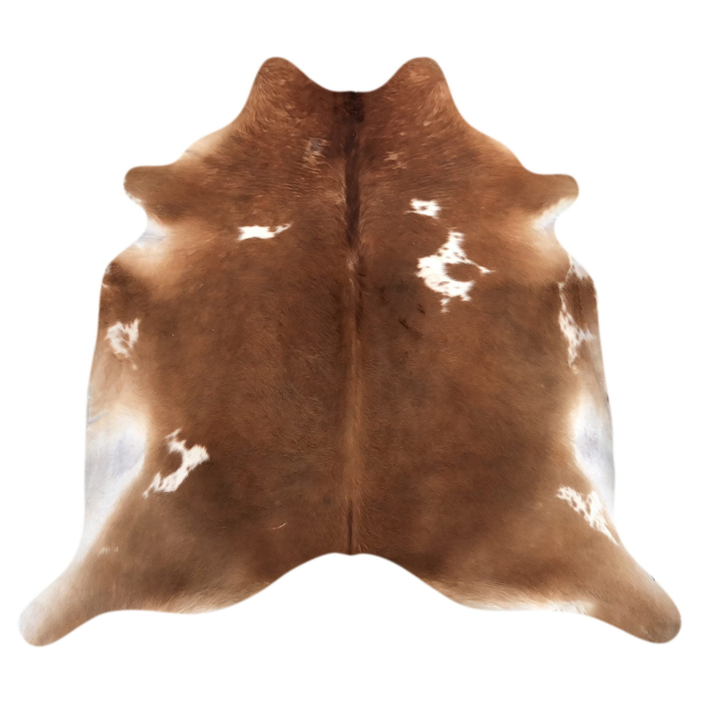 Natural Brazilian Cowhide Rug -  Mocha & Ivory