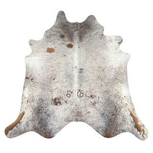 Natural Brazilian Cowhide Rug -  Taupe, Ivory & Caramel