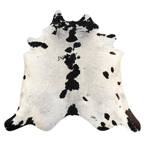 Natural Brazilian Cowhide Rug -  Espresso, Taupe & Ivory