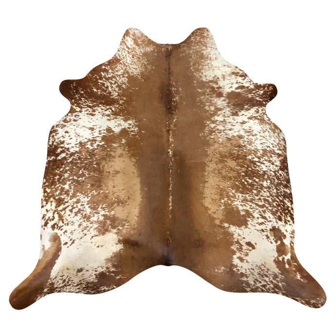 Natural Brazilian Cowhide Rug -  Mocha & Ivory