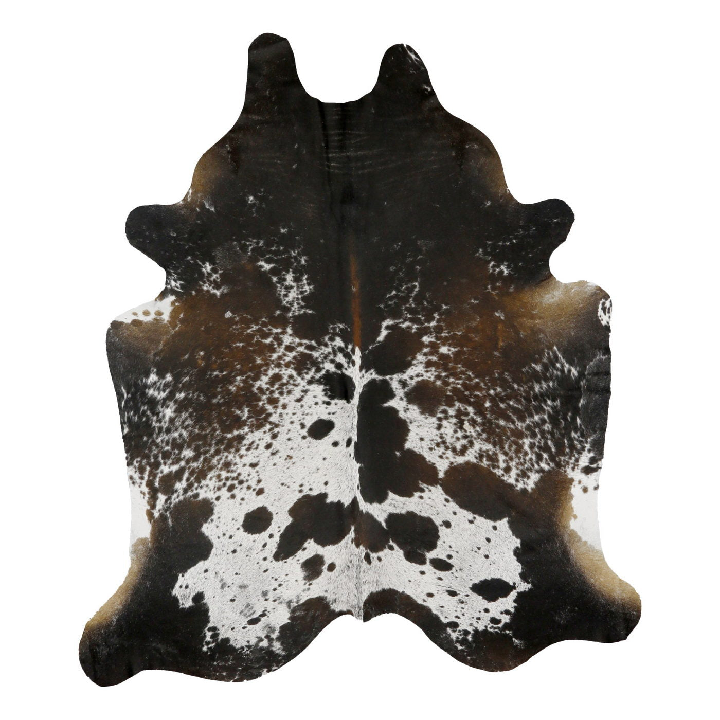 Natural Brazilian Cowhide Rug -  Espresso, Ivory & Mocha