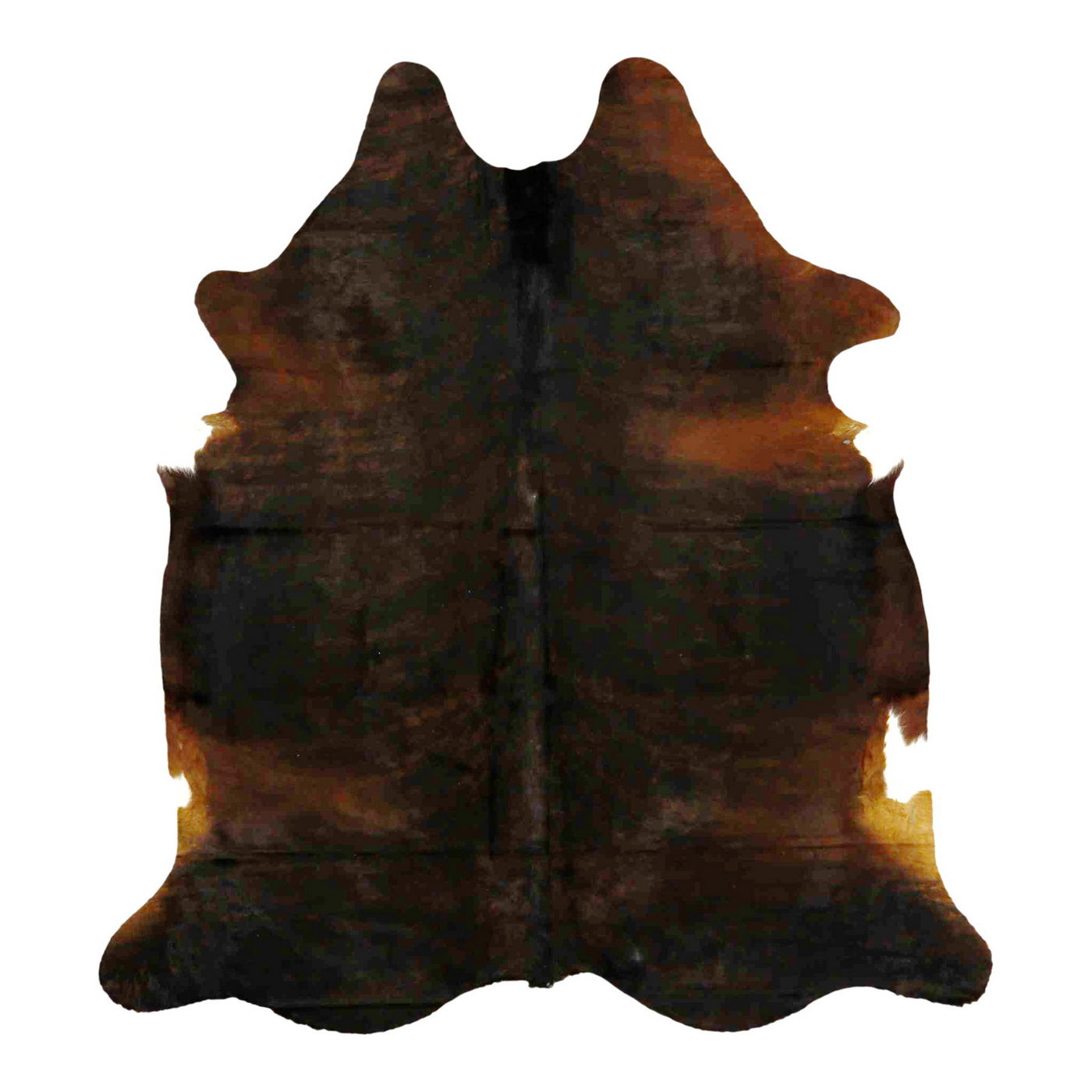Natural Brazilian Cowhide Rug -  Mocha & Espresso