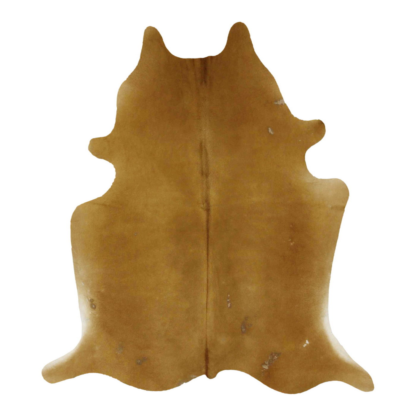 Natural Brazilian Cowhide Rug -  Caramel & Ivory