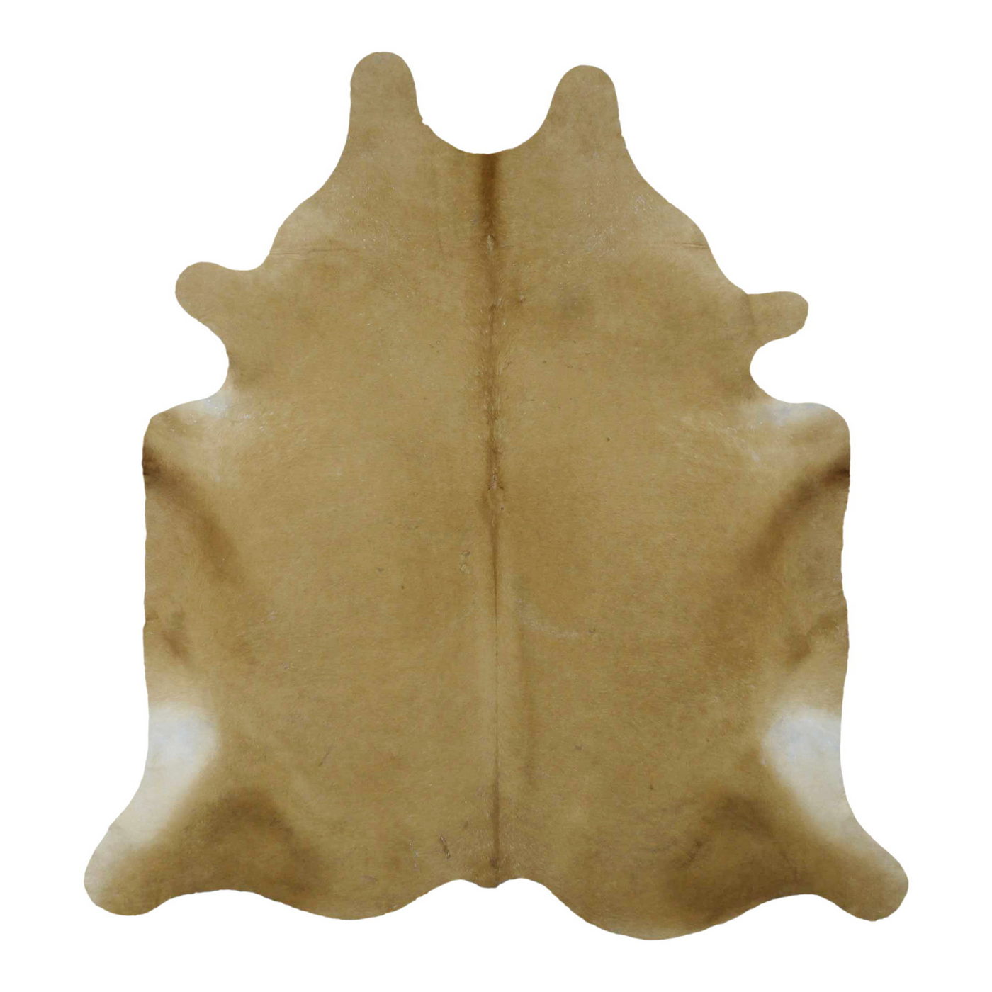 Natural Brazilian Cowhide Rug -  Caramel & Ivory