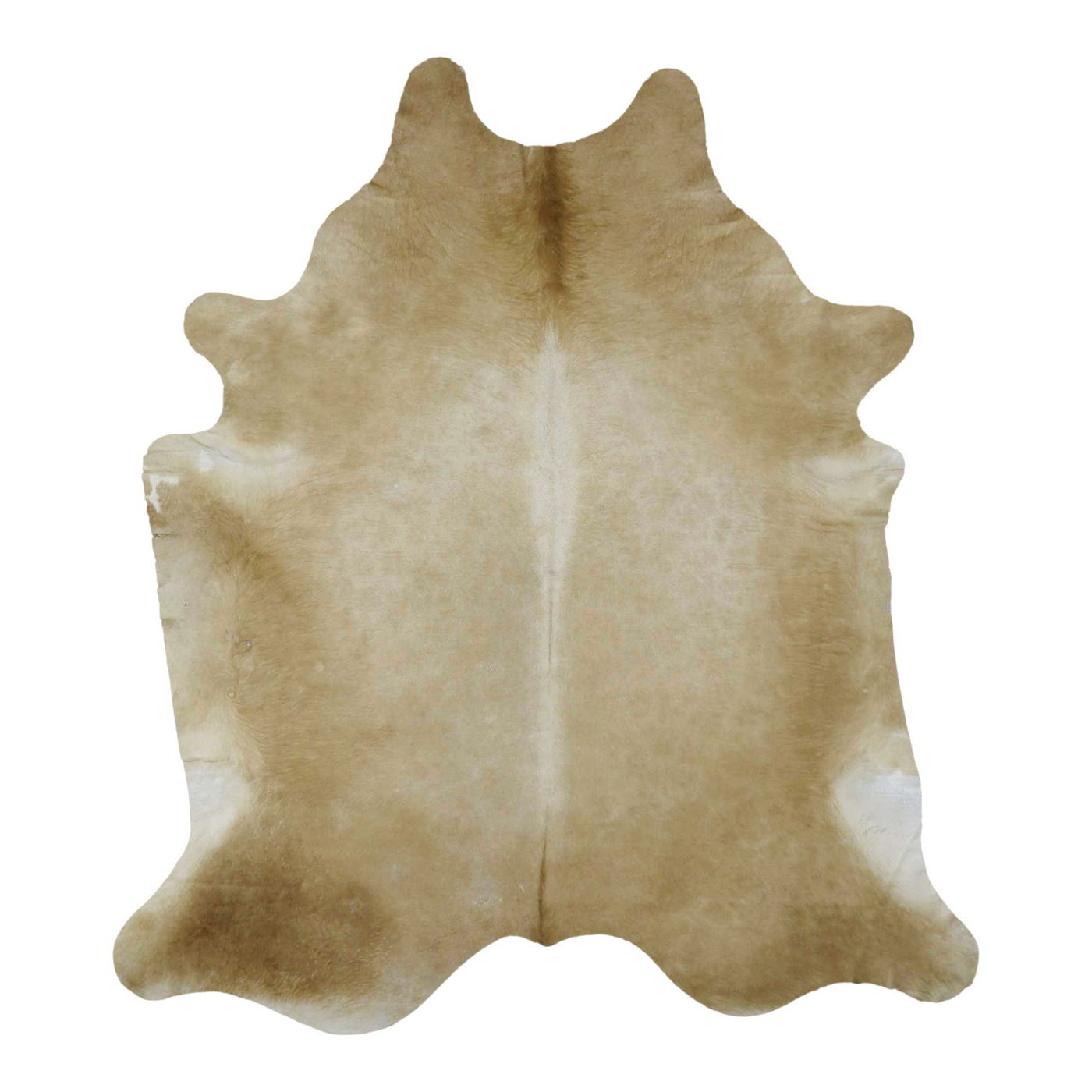 Natural Brazilian Cowhide Rug -  Caramel & Ivory