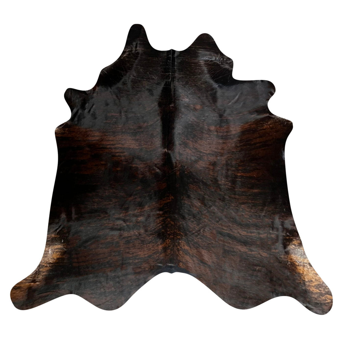 Natural Brazilian Cowhide Rug -  Espresso & Mocha