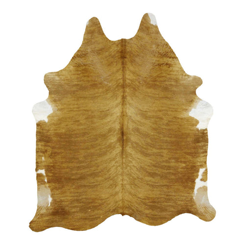 Natural Brazilian Cowhide Rug -  Caramel, Taupe & Ivory