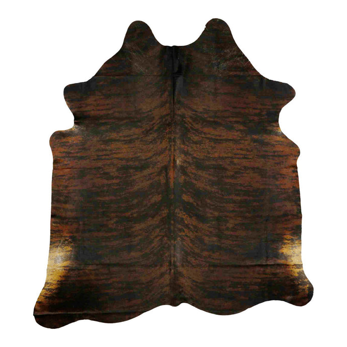 Natural Brazilian Cowhide Rug -  Mocha, Espresso & Caramel