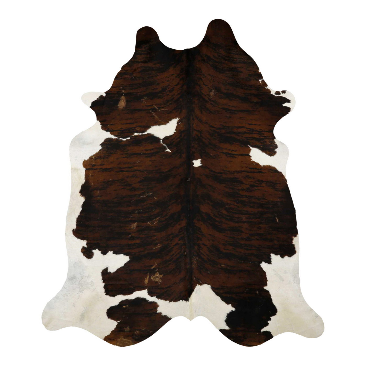 Natural Brazilian Cowhide Rug -  Mocha, Espresso & Ivory