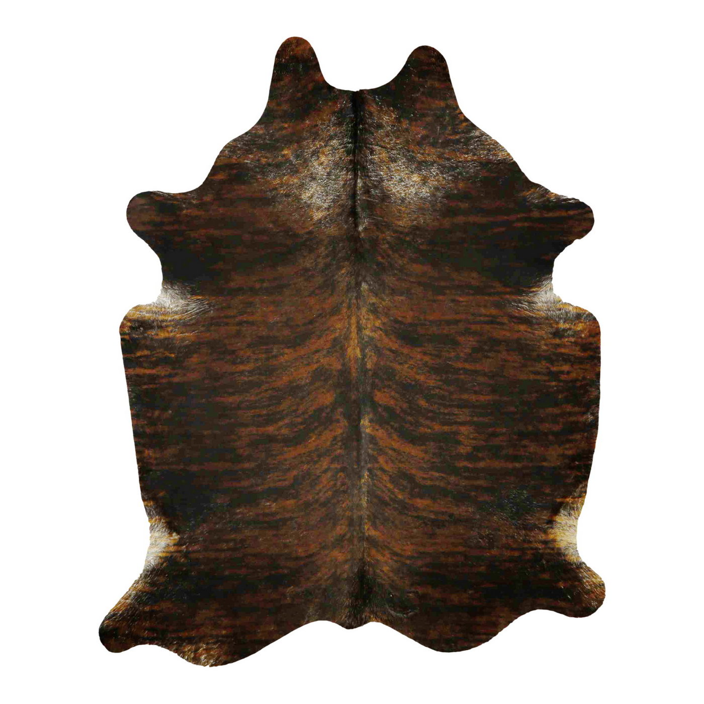 Natural Brazilian Cowhide Rug -  Mocha, Espresso & Ivory