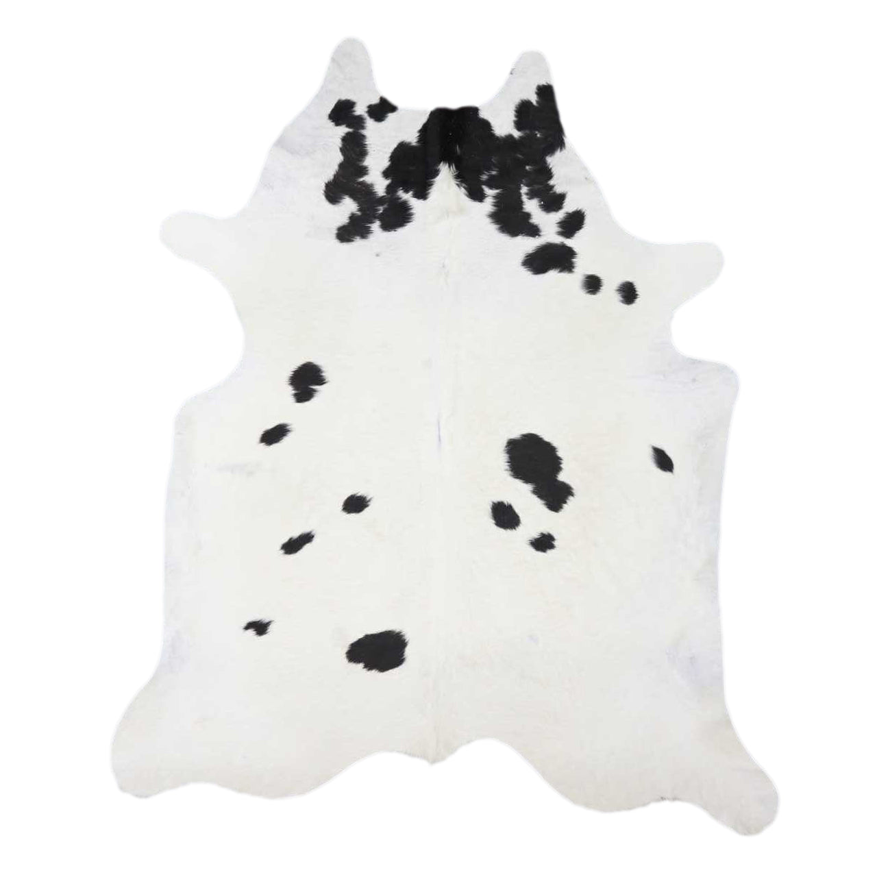 Natural Brazilian Cowhide Rug -  Ivory & Espresso