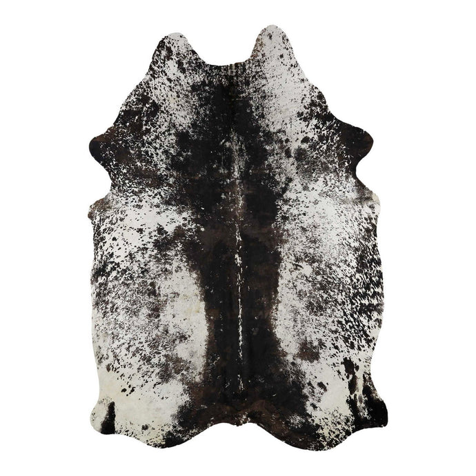 Natural Brazilian Cowhide Rug -  Espresso & Ivory