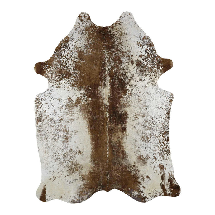 Natural Brazilian Cowhide Rug -  Mocha & Ivory