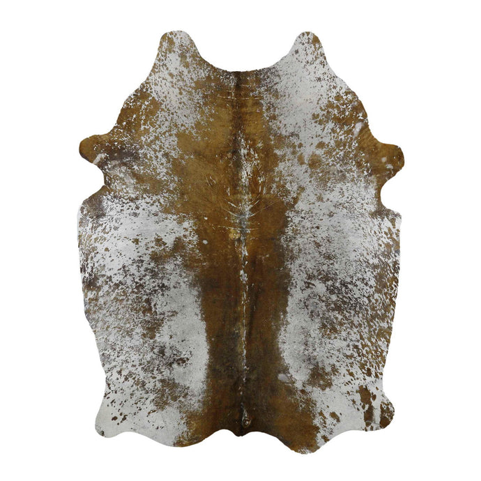 Natural Brazilian Cowhide Rug -  Mocha & Ivory