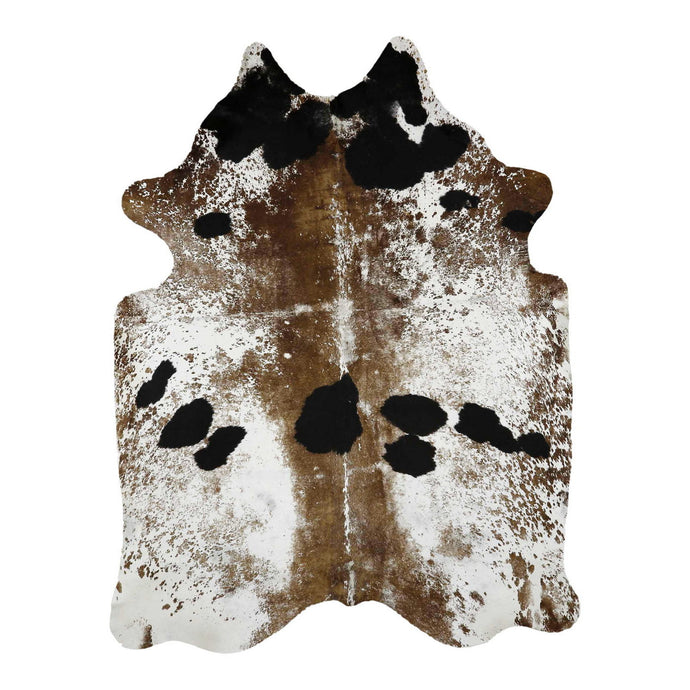 Natural Brazilian Cowhide Rug -  Mocha, Ivory & Espresso