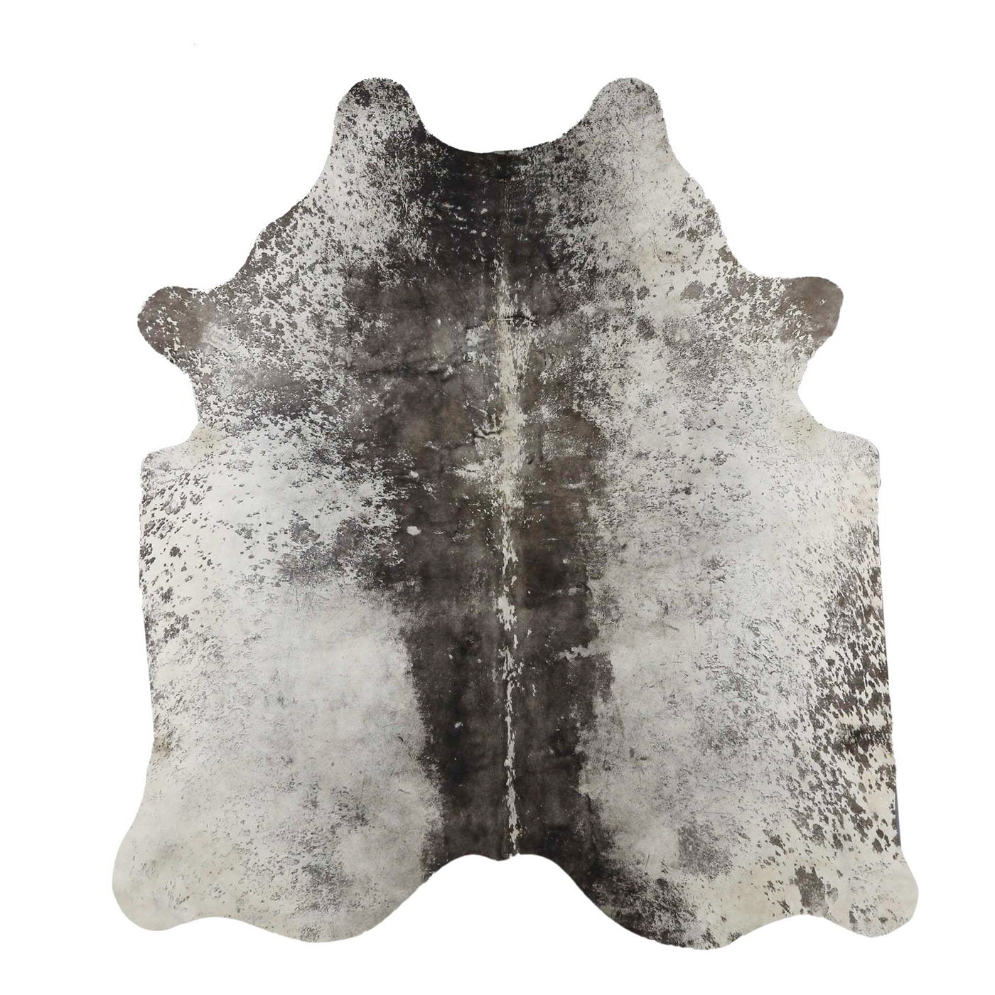 Natural Brazilian Cowhide Rug -  Espresso & Ivory