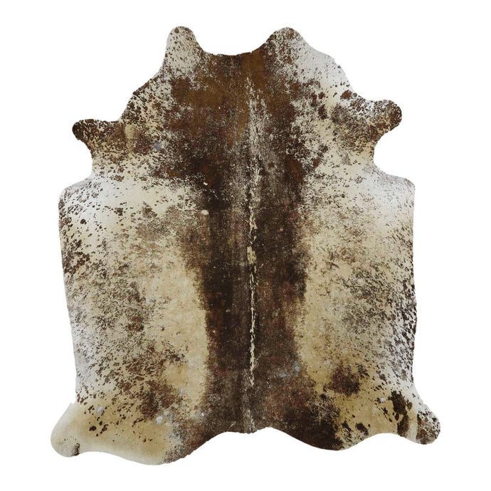 Natural Brazilian Cowhide Rug -  Mocha, Beige & Ivory