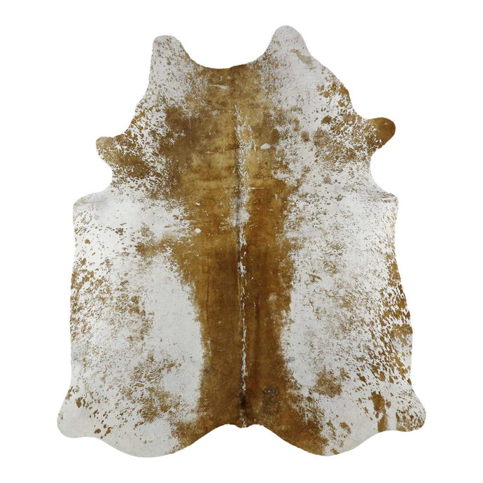 Natural Brazilian Cowhide Rug -  Mocha & Ivory