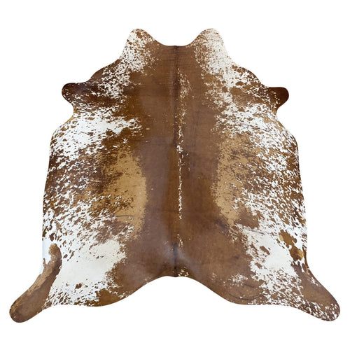 Natural Brazilian Cowhide Rug -  Mocha, Caramel & Ivory