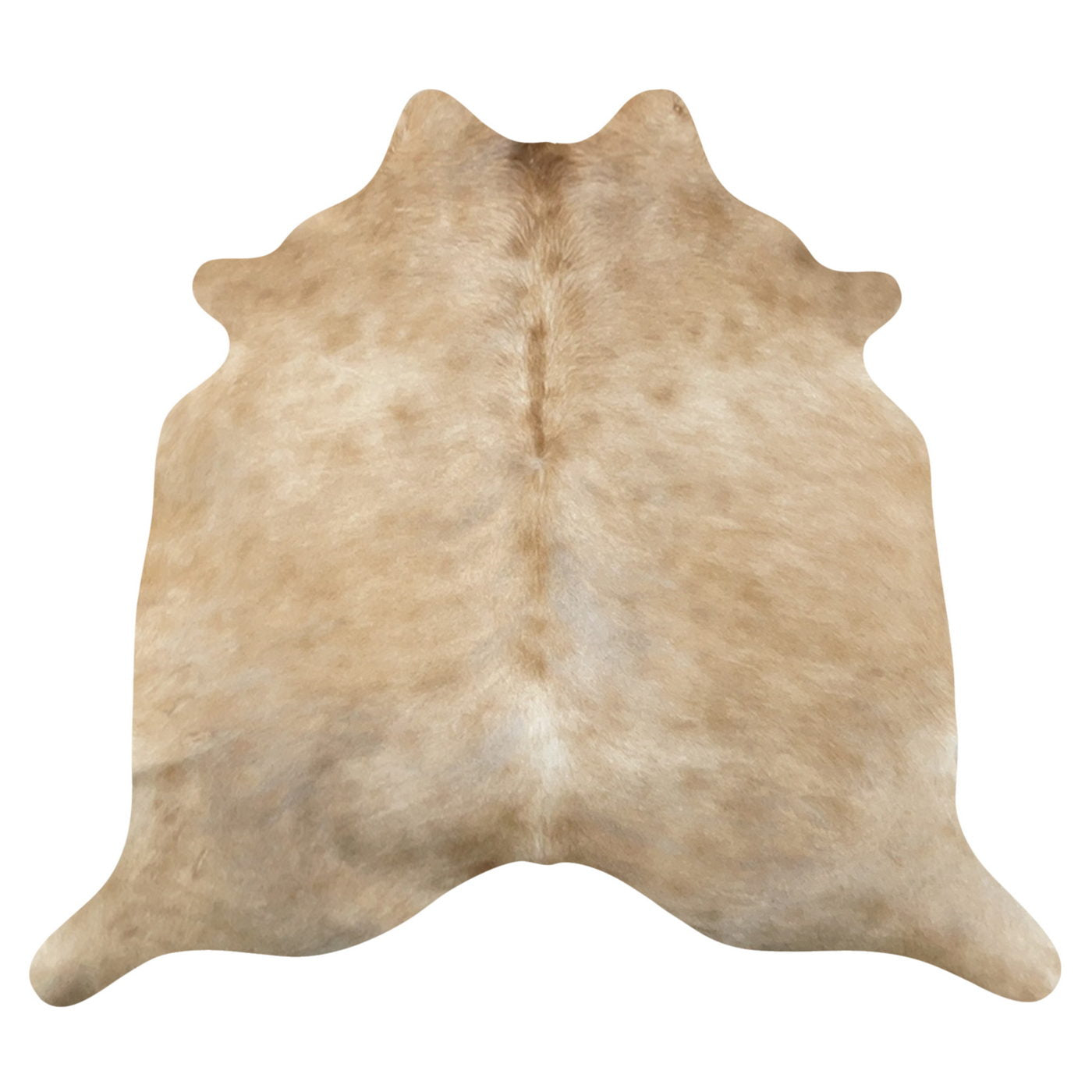 Natural Brazilian Cowhide Rug -  Caramel & Beige