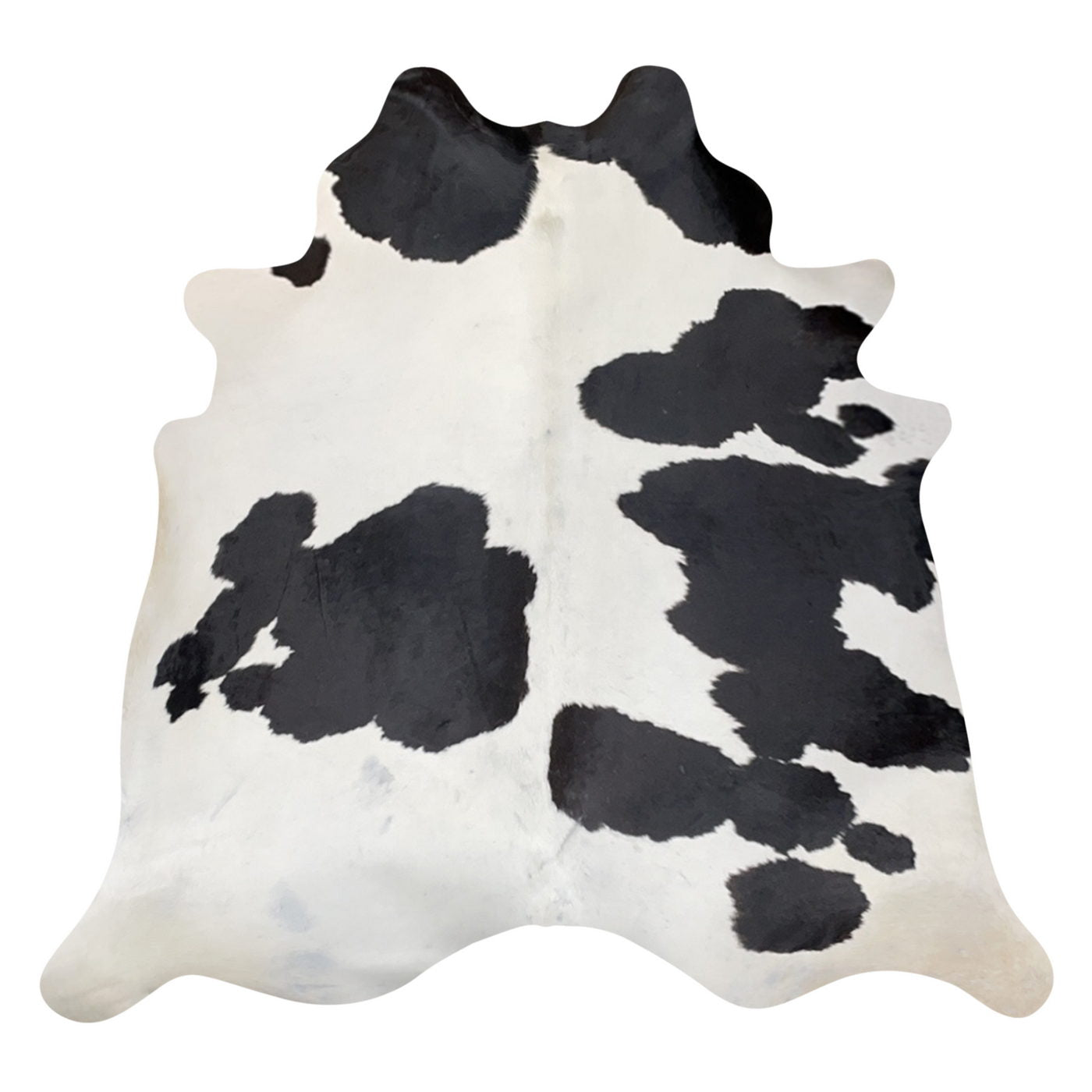 Natural Brazilian Cowhide Rug -  Espresso & Ivory