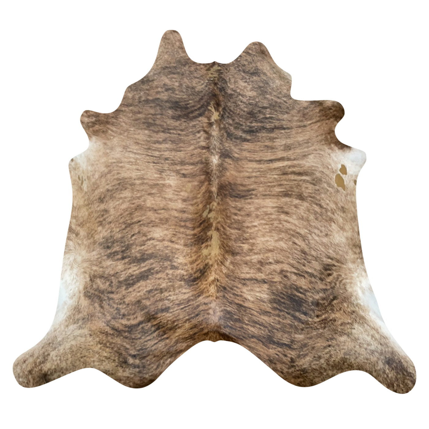 Natural Brazilian Cowhide Rug -  Mocha, Espresso & Ivory