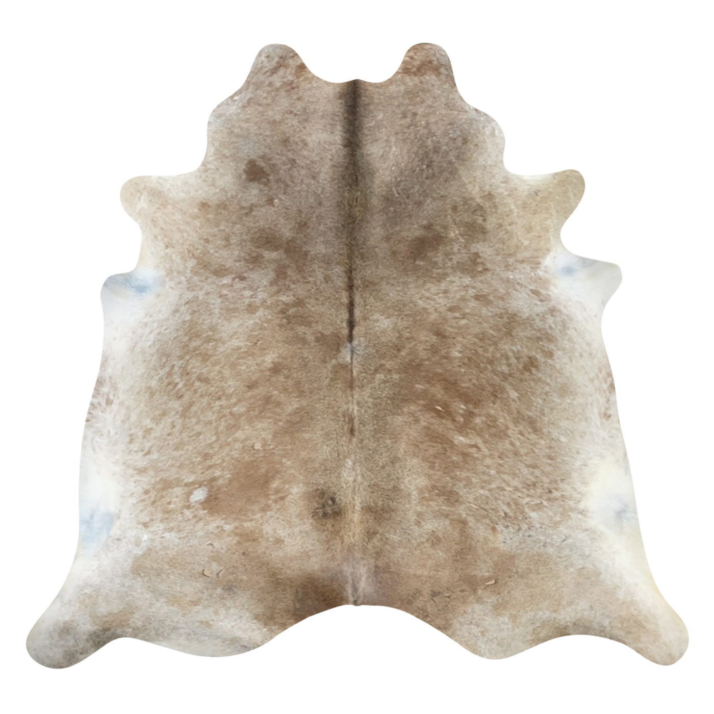 Natural Brazilian Cowhide Rug -  Caramel & Ivory