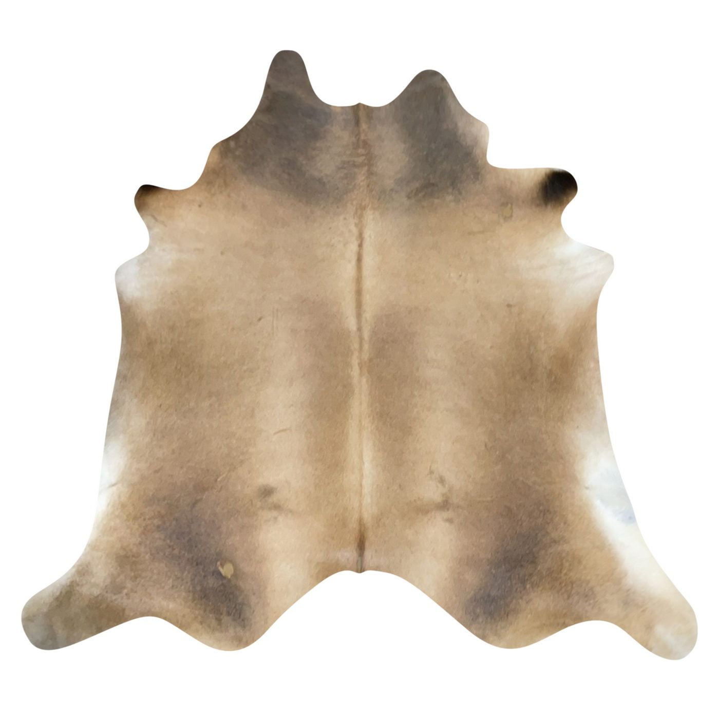 Natural Brazilian Cowhide Rug -  Caramel, Taupe & Ivory