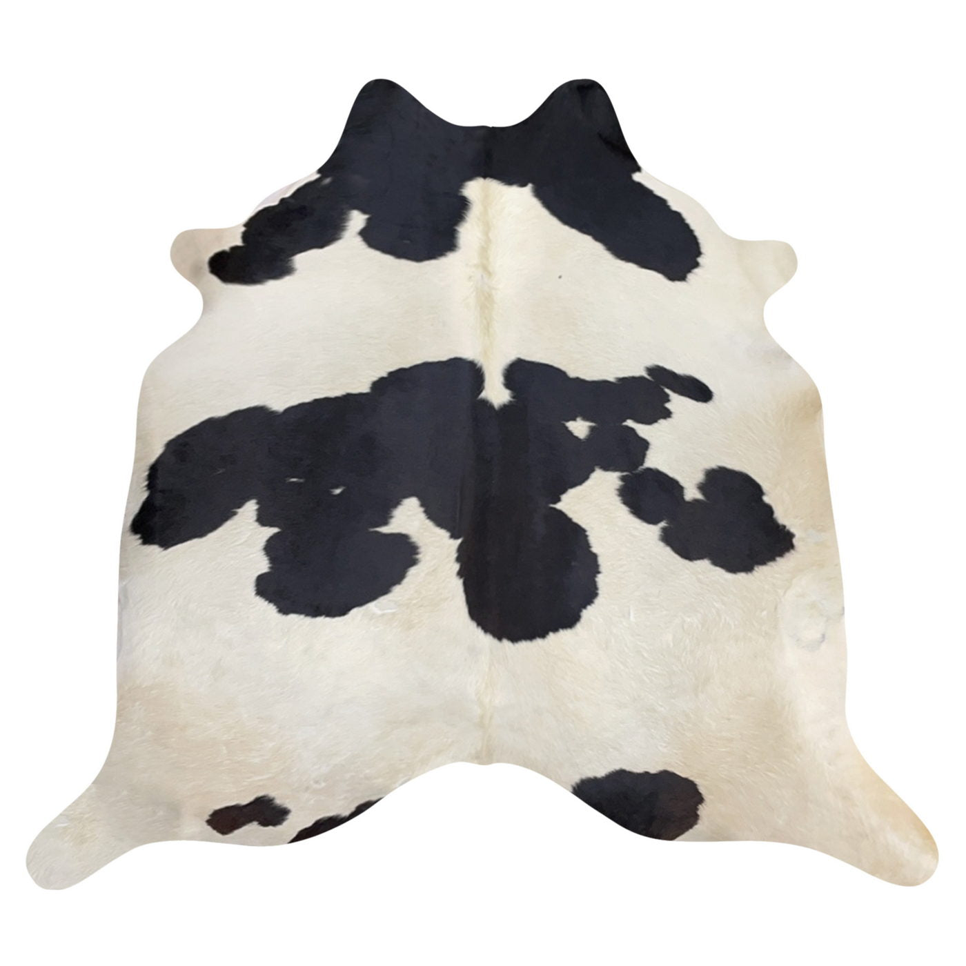 Natural Brazilian Cowhide Rug -  Espresso, Beige & Ivory