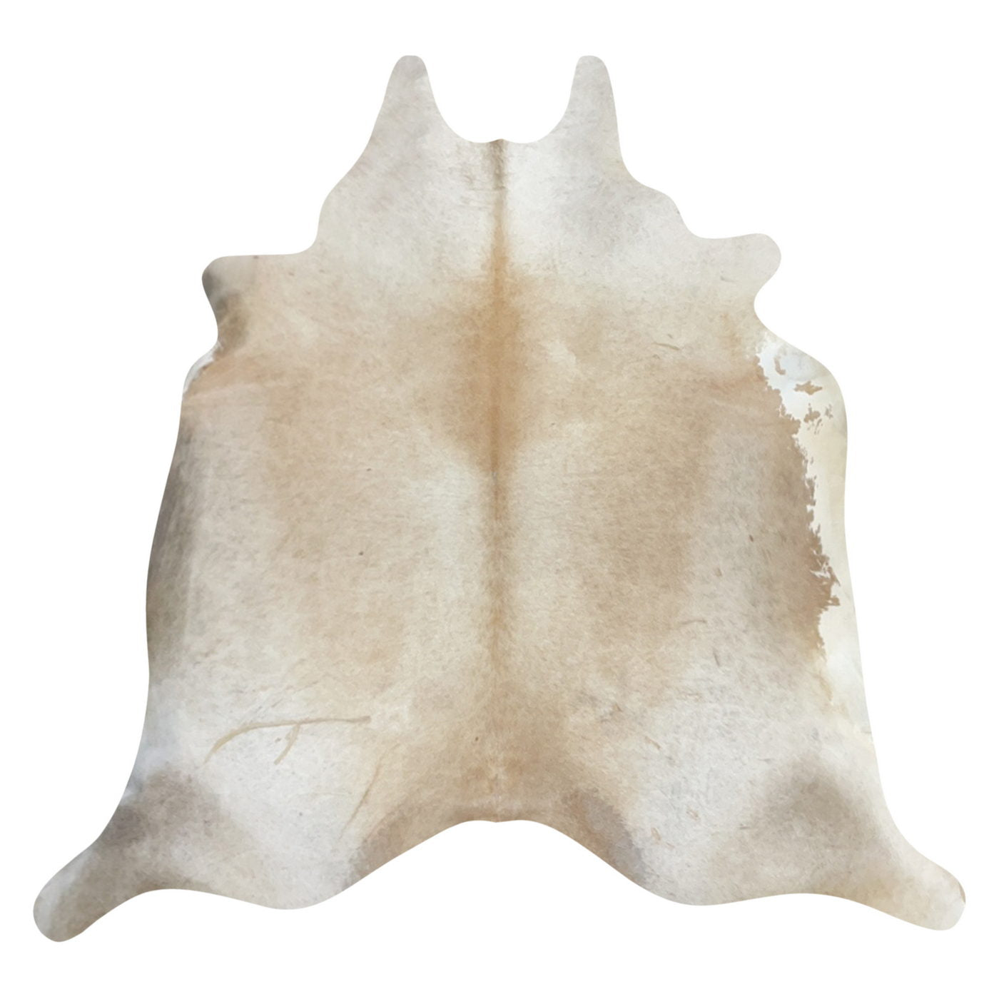 Natural Brazilian Cowhide Rug -  Caramel & Ivory