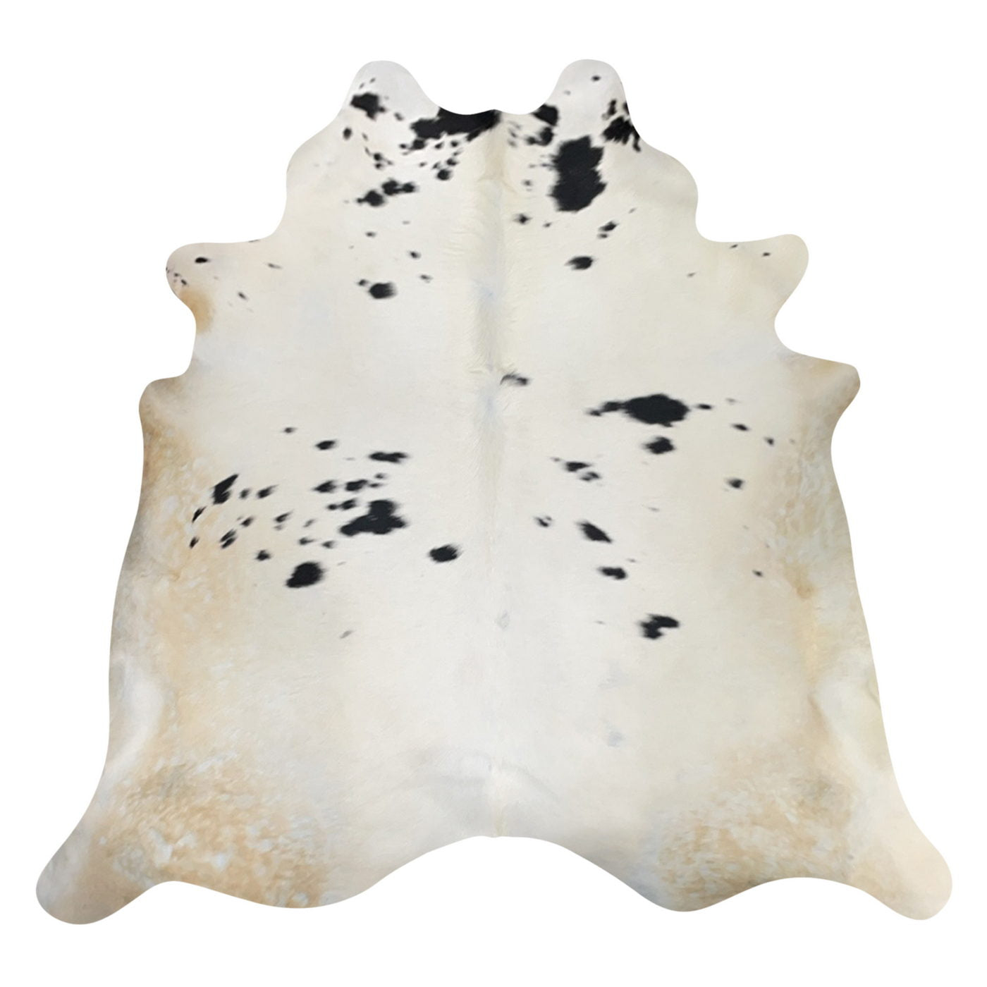 Natural Brazilian Cowhide Rug -  Ivory, Espresso & Caramel