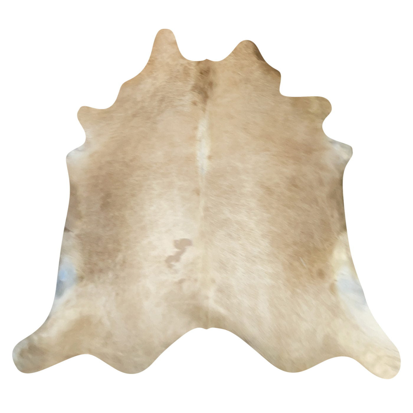 Natural Brazilian Cowhide Rug -  Caramel & Ivory