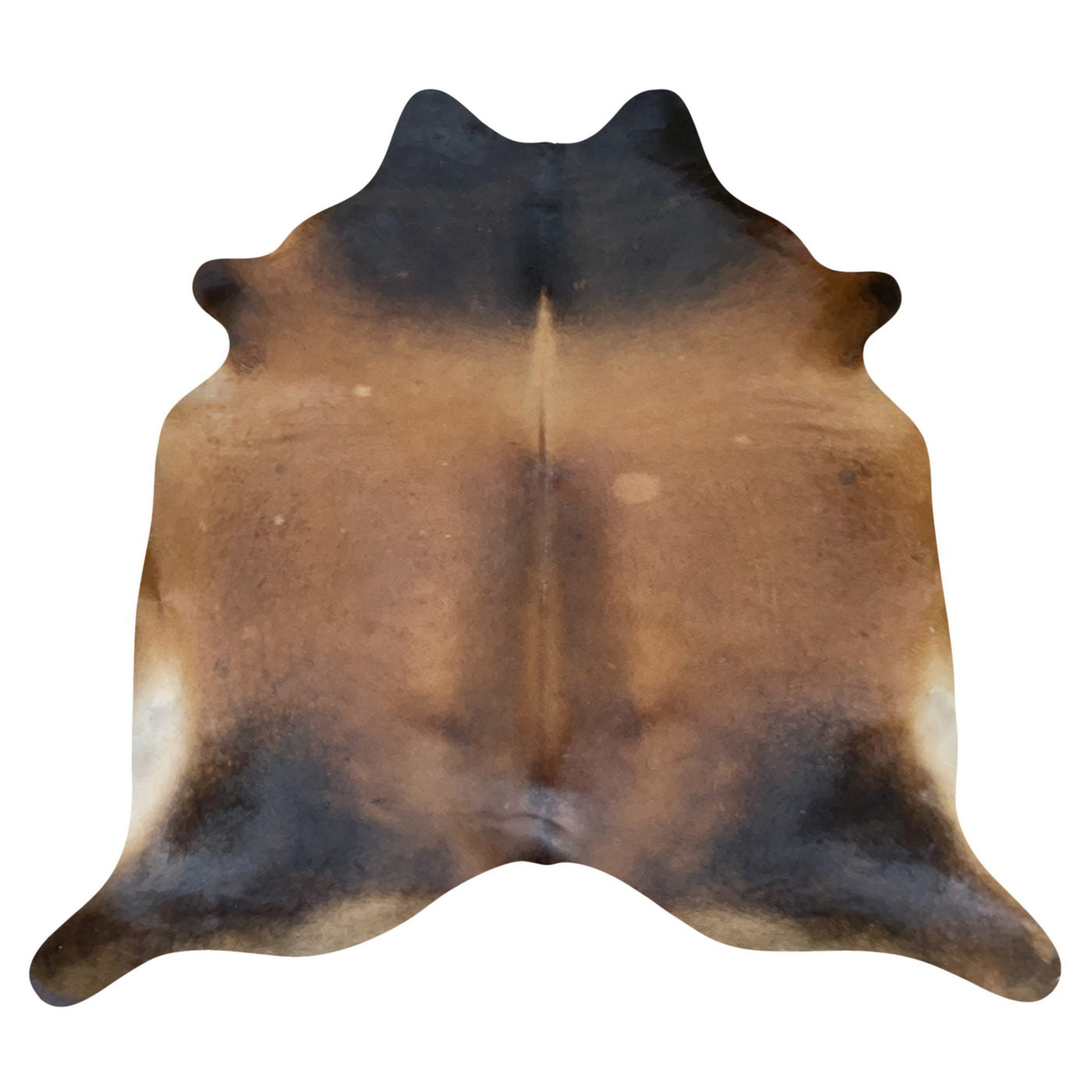 Natural Brazilian Cowhide Rug -  Mocha, Espresso & Ivory