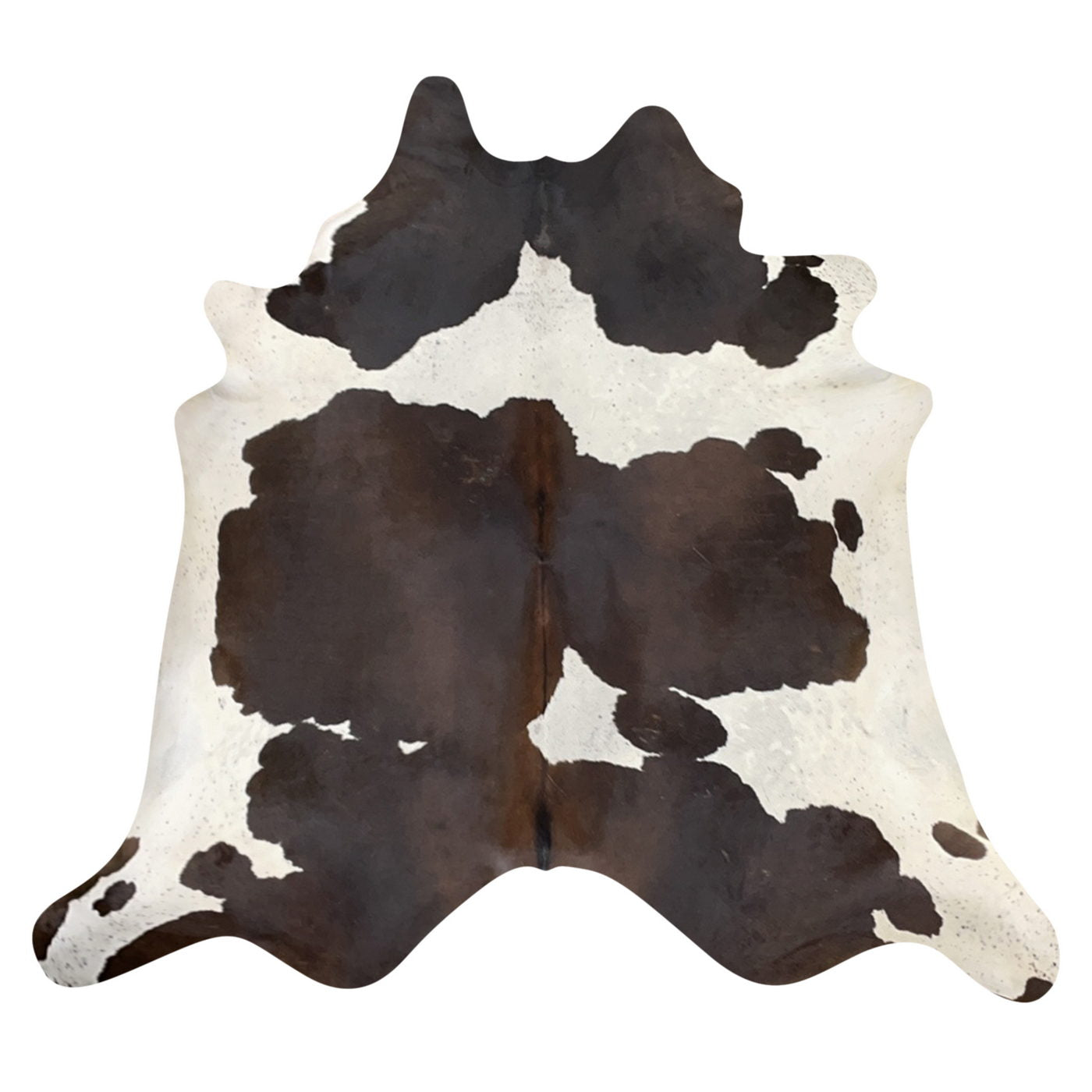 Natural Brazilian Cowhide Rug -  Espresso, Ivory & Chocolate