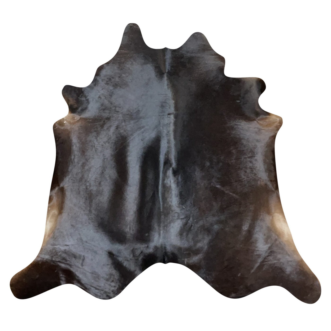 Natural Brazilian Cowhide Rug -  Espresso & Caramel