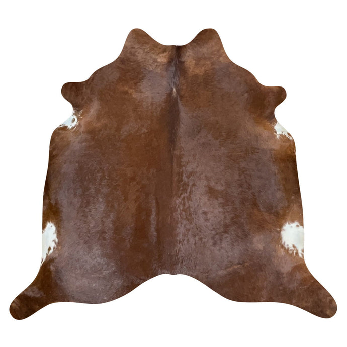 Natural Brazilian Cowhide Rug -  Mocha & Ivory