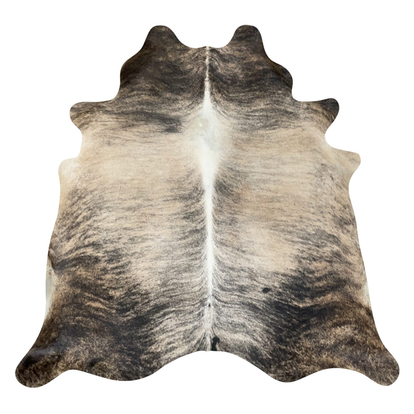 Natural Brazilian Cowhide Rug -  Espresso, Taupe & Beige