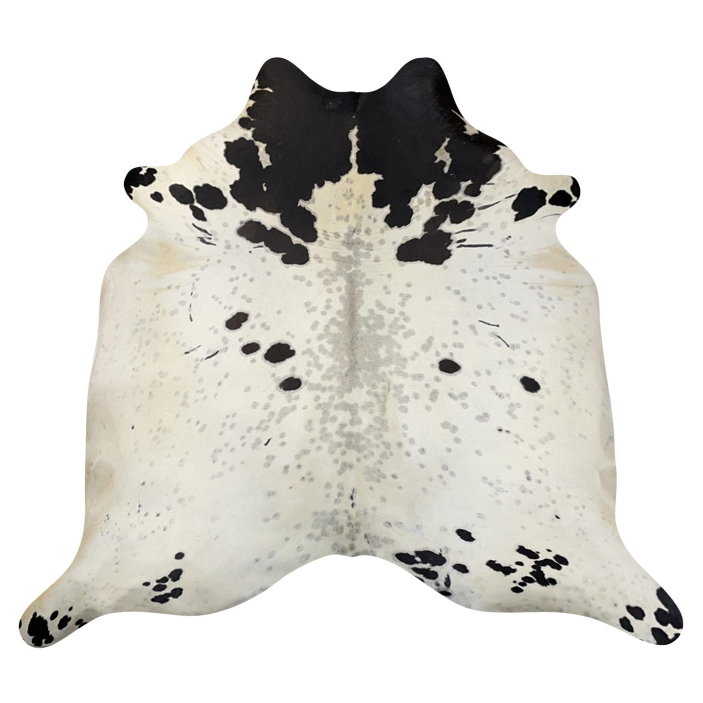 Natural Brazilian Cowhide Rug -  Ivory, Espresso & Taupe