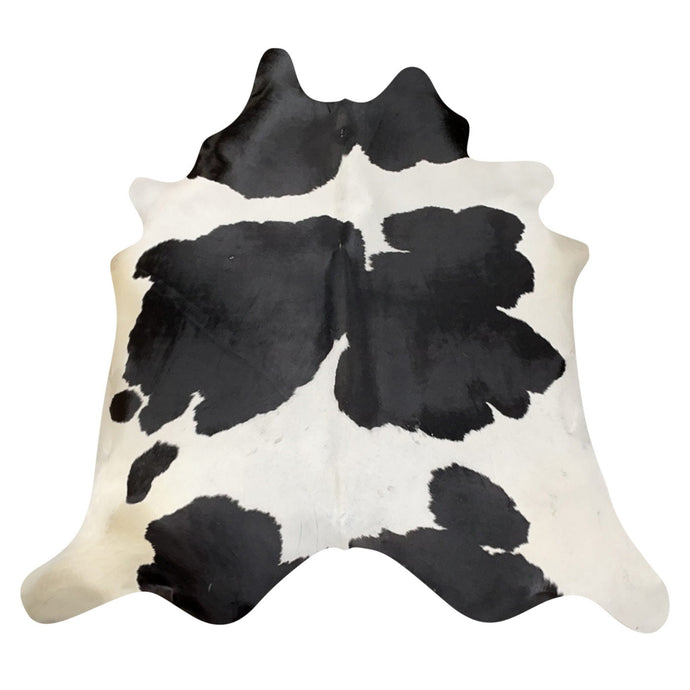 Natural Brazilian Cowhide Rug -  Espresso & Ivory